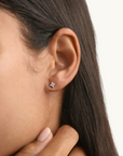 By Charlotte Crystal Bloom Stud Earrings in SILVER