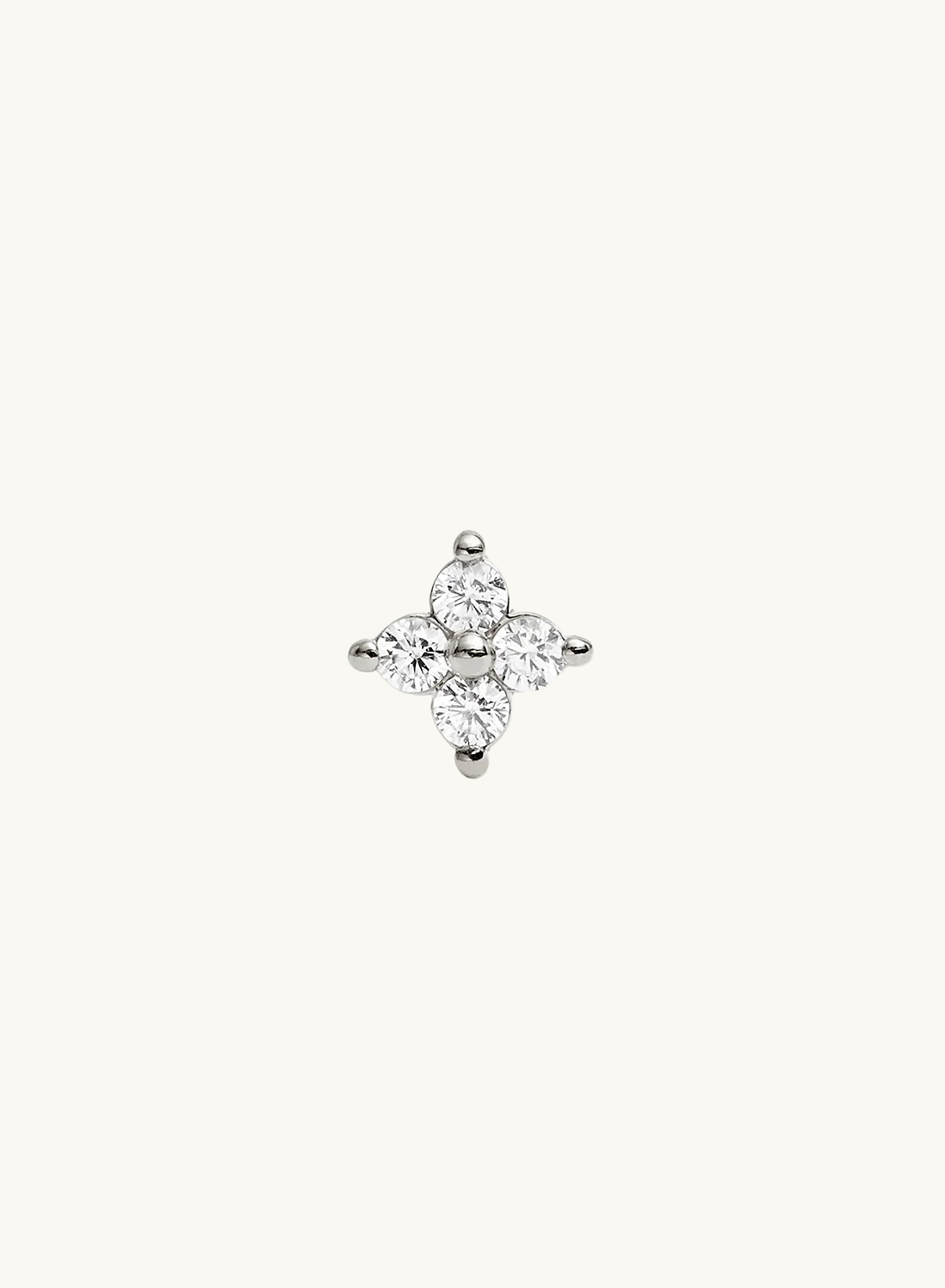 By Charlotte Crystal Bloom Stud Earrings in SILVER