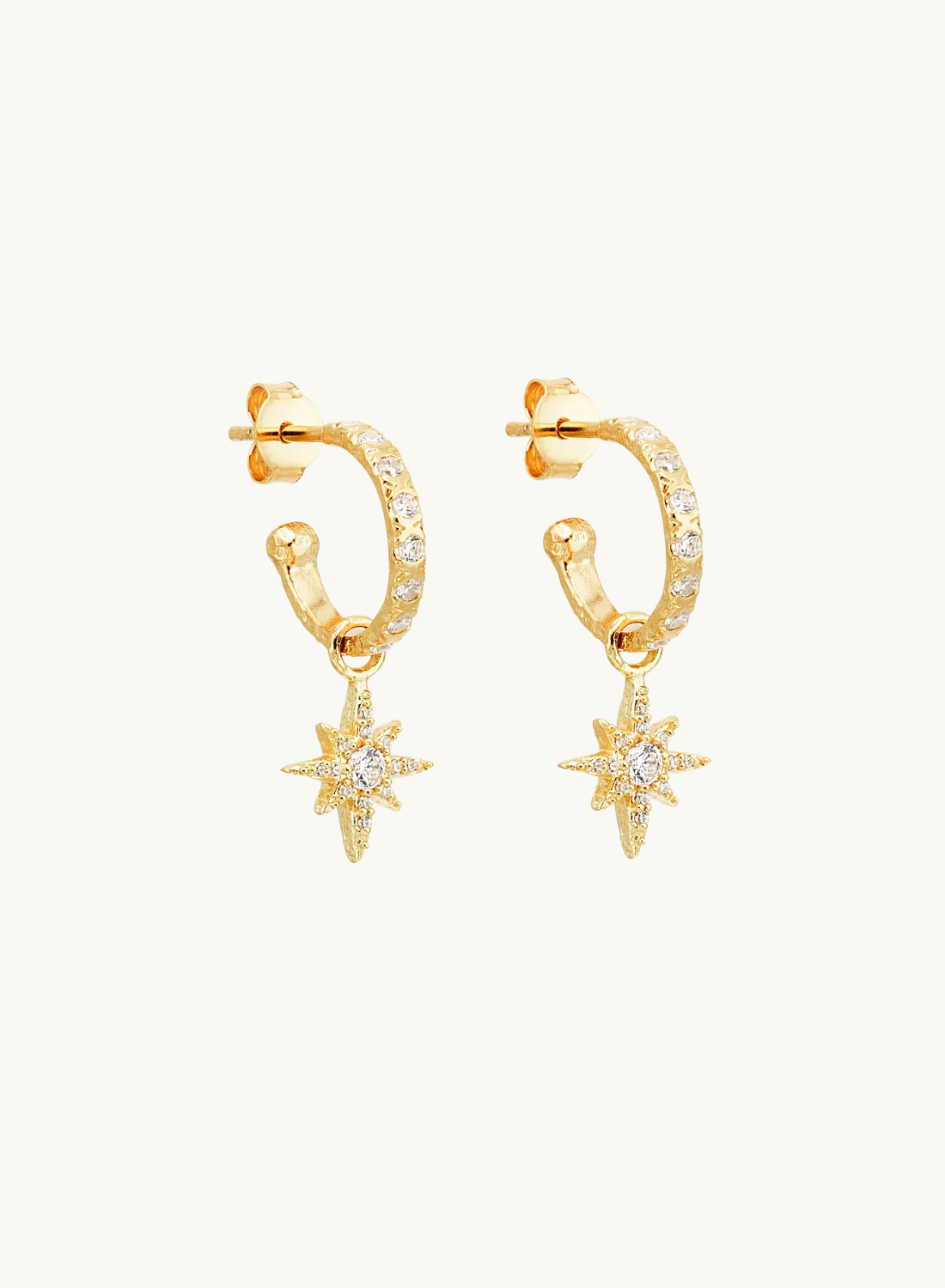 By Charlotte Dancing In Starlight Hoops in GOLD