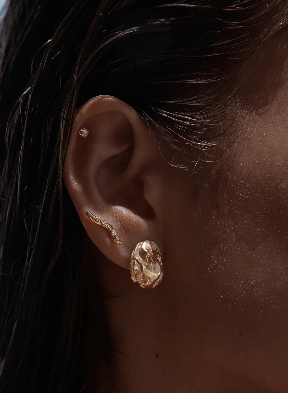 By Charlotte Drift Drop Earrings in GOLD