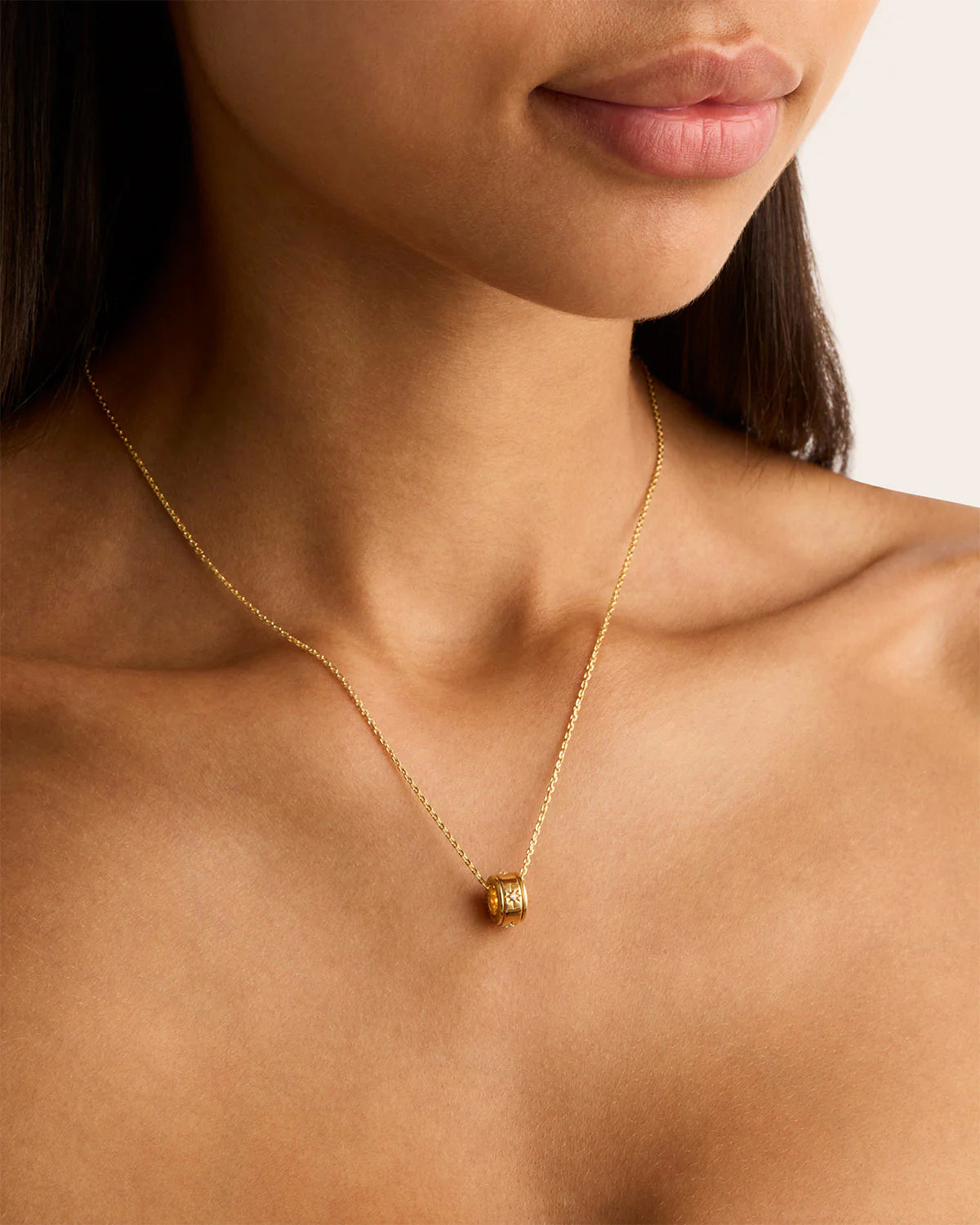 By Charlotte I am Loved Spinning Necklace in GOLD