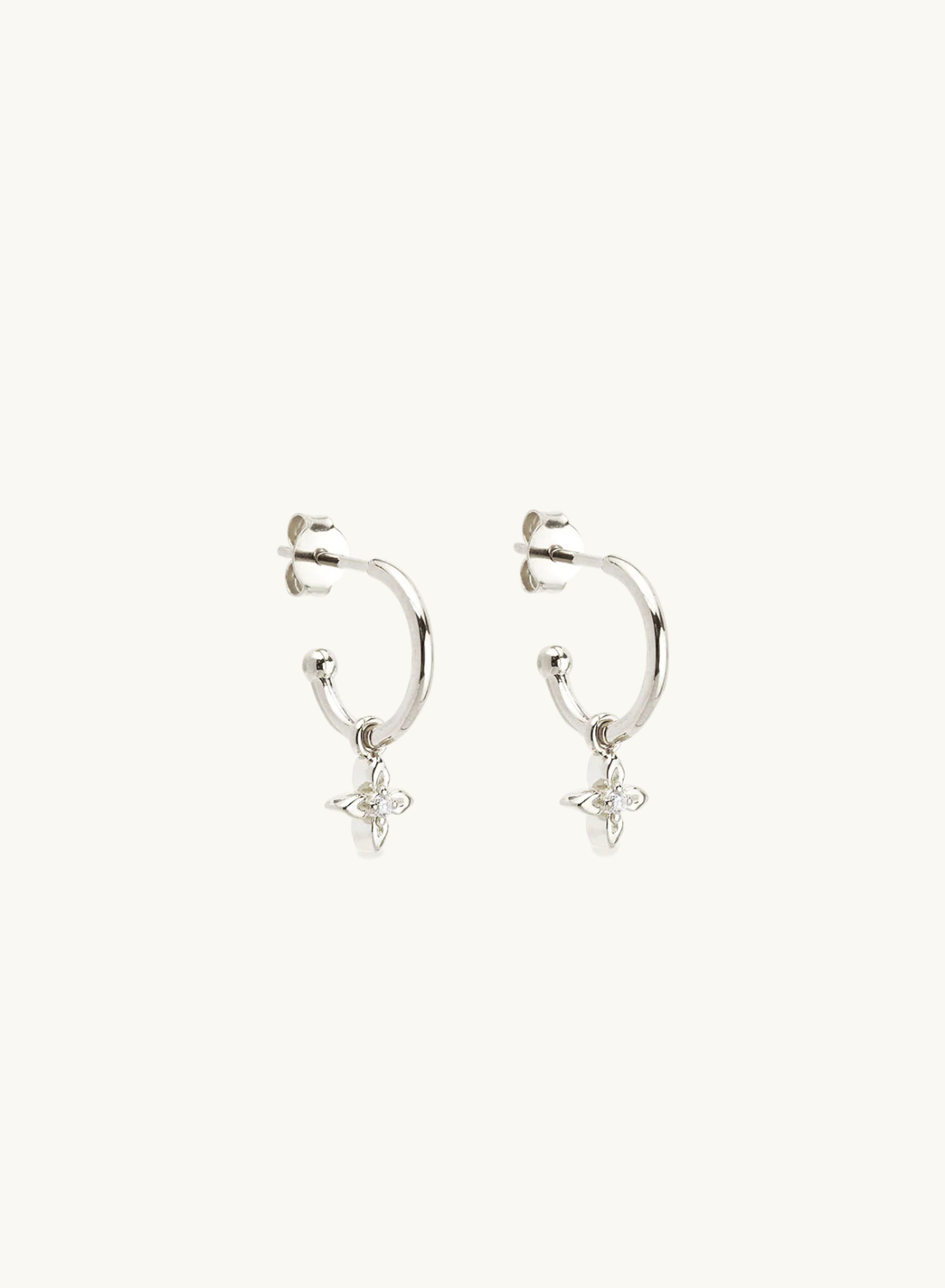 By Charlotte Live In Light Hoop Earrings in SILVER