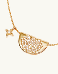 By Charlotte Live In Light Lotus Necklace in GOLD