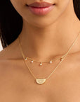 Live In Peace Lotus Necklace GOLD By Charlotte-By Charlotte-Frolic Girls
