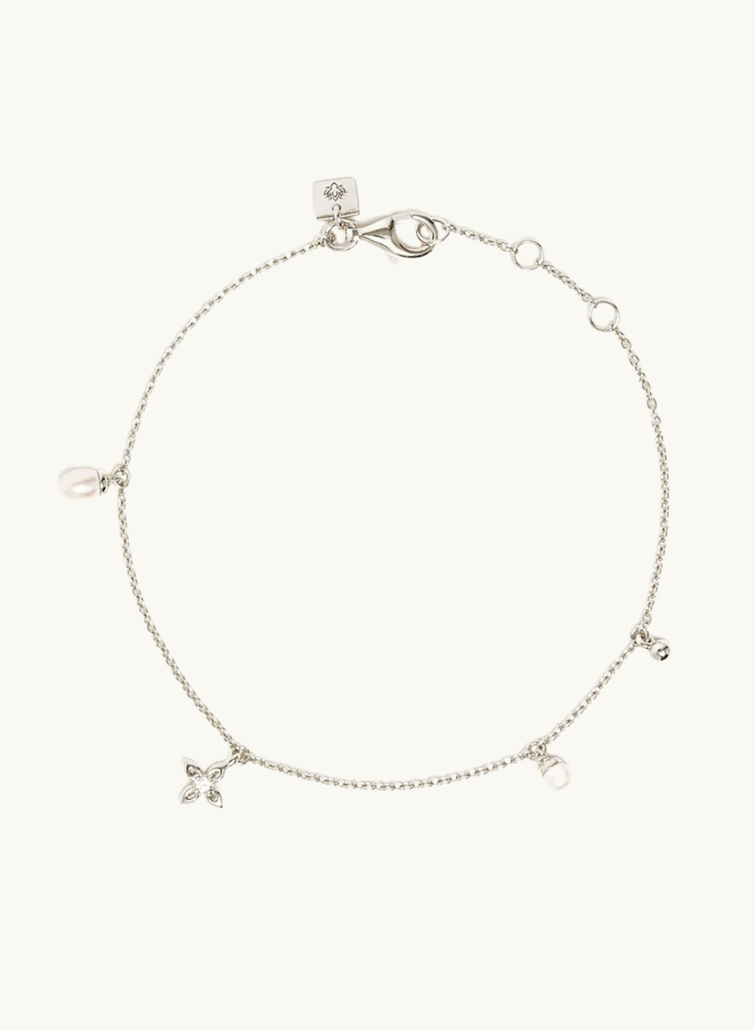 By Charlotte Live in Peace Bracelet in SILVER