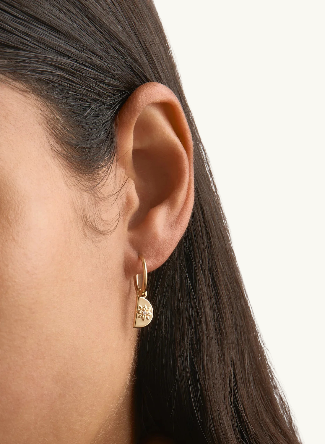By Charlotte Lotus Hoops in GOLD