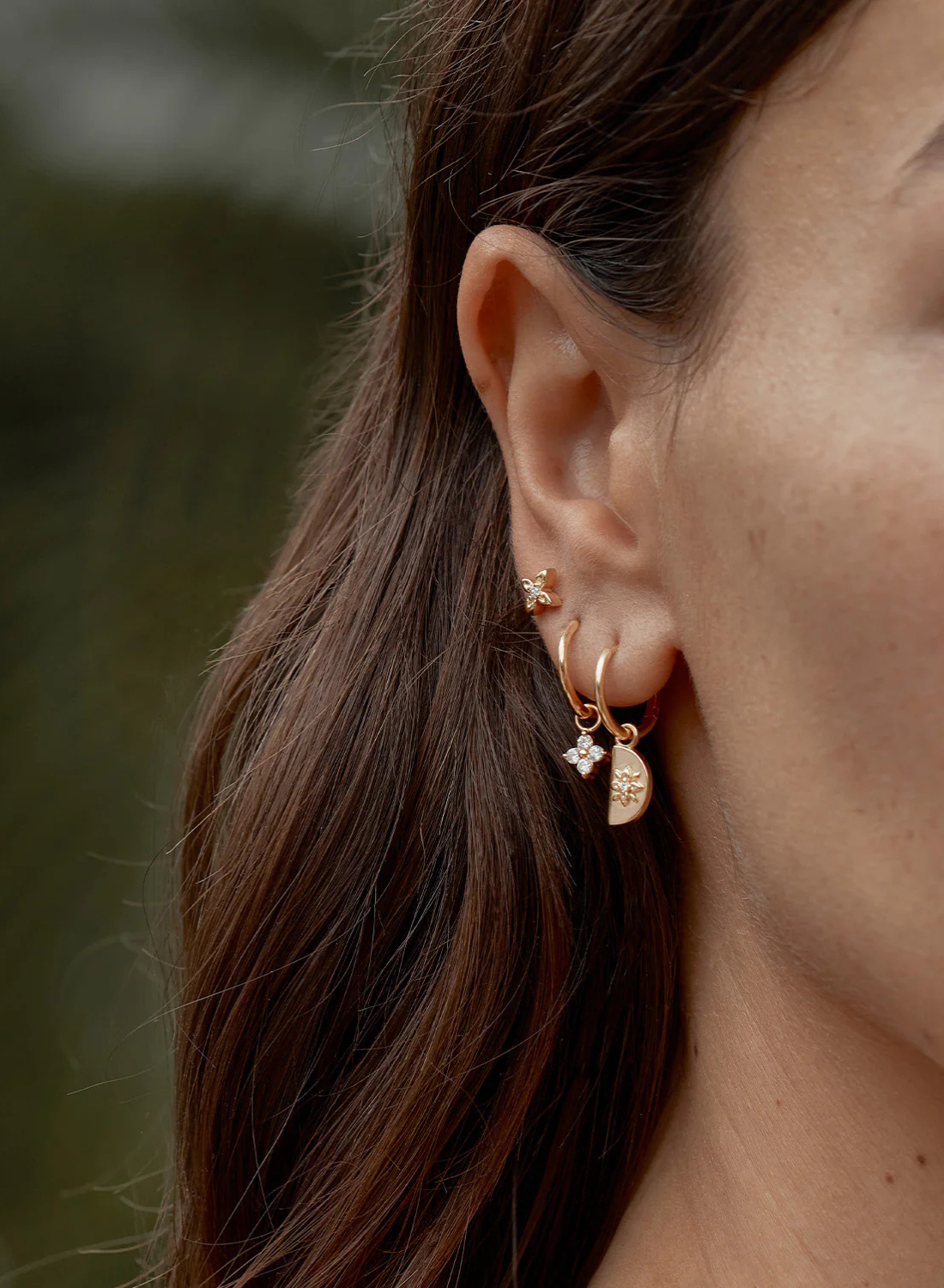 By Charlotte Lotus Hoops in GOLD