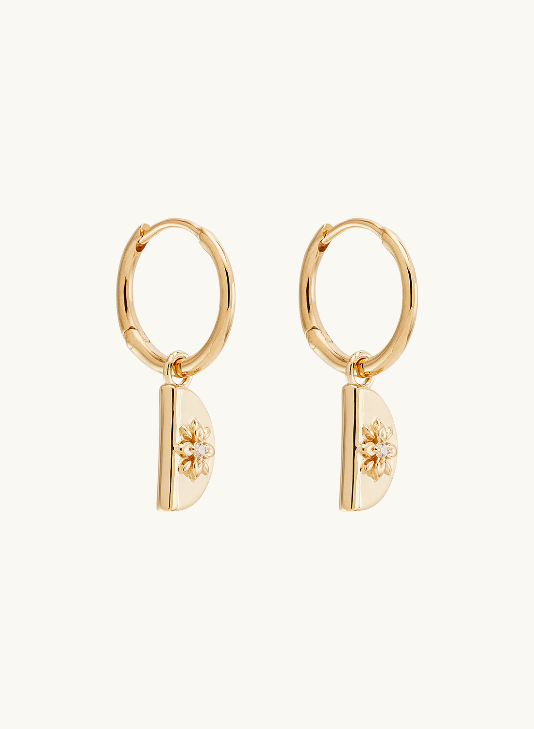 By Charlotte Lotus Hoops in GOLD