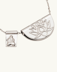 By Charlotte Lotus & Little Buddha Necklace SILVER