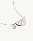 By Charlotte Lotus & Little Buddha Necklace SILVER