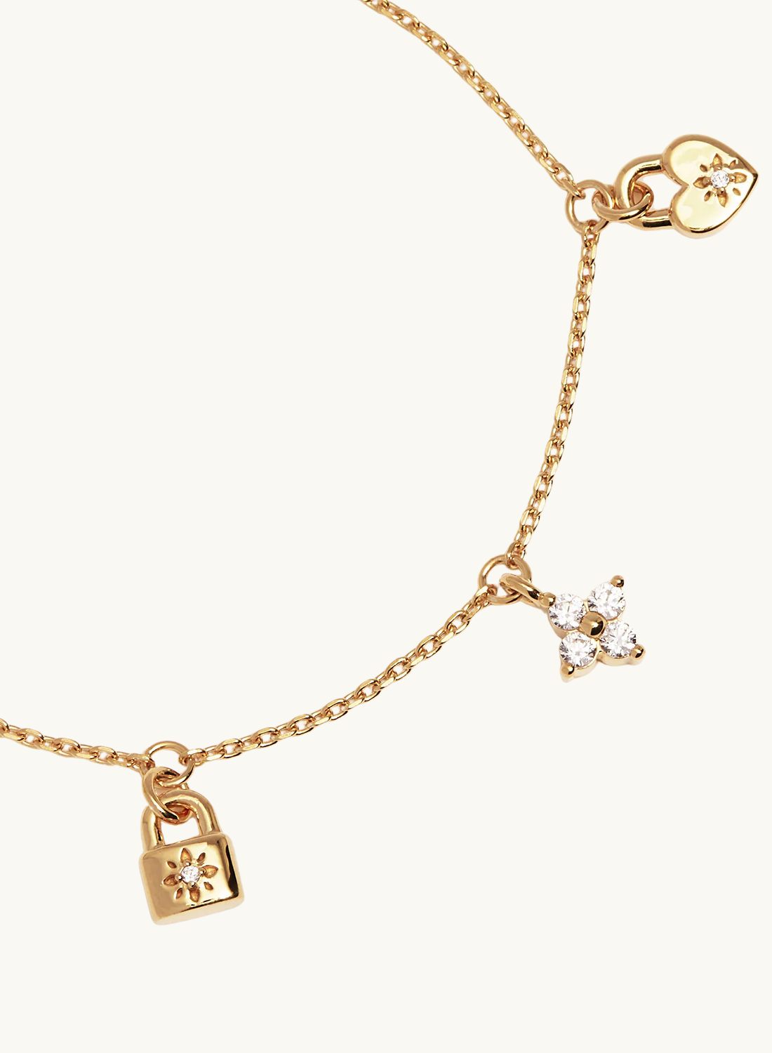 By Charlotte Love Unlocked Charm Bracelet in GOLD
