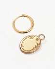 By Charlotte Love You To The Moon and Back Hoops in GOLD