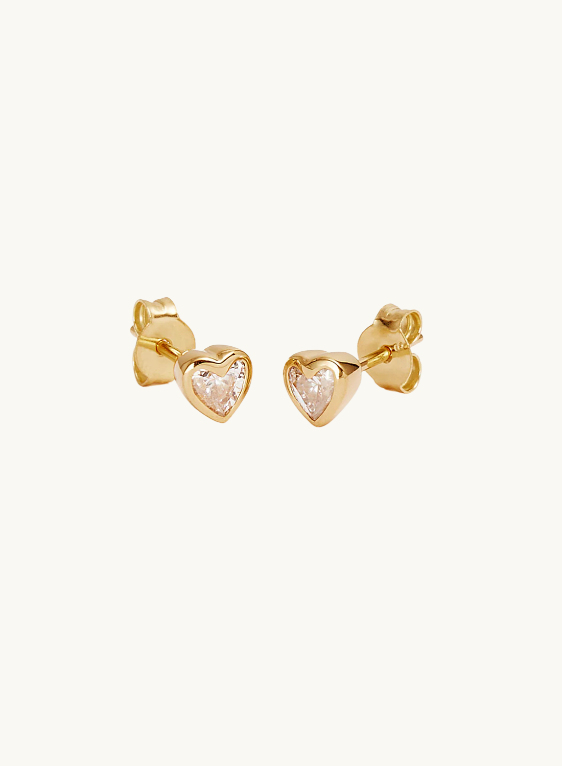 By Charlotte Radiant Heart Studs Earrings in GOLD