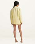 By Johnny Citrine Mini Skirt in Lemon
