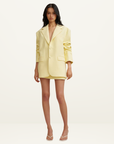 By Johnny Citrine Mini Skirt in Lemon