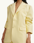 By Johnny Citrine Mini Skirt in Lemon