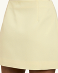 By Johnny Citrine Mini Skirt in Lemon