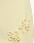 By Johnny Citrine Mini Skirt in Lemon