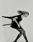 By Johnny Midnight Knit Mini Dress in BLACK