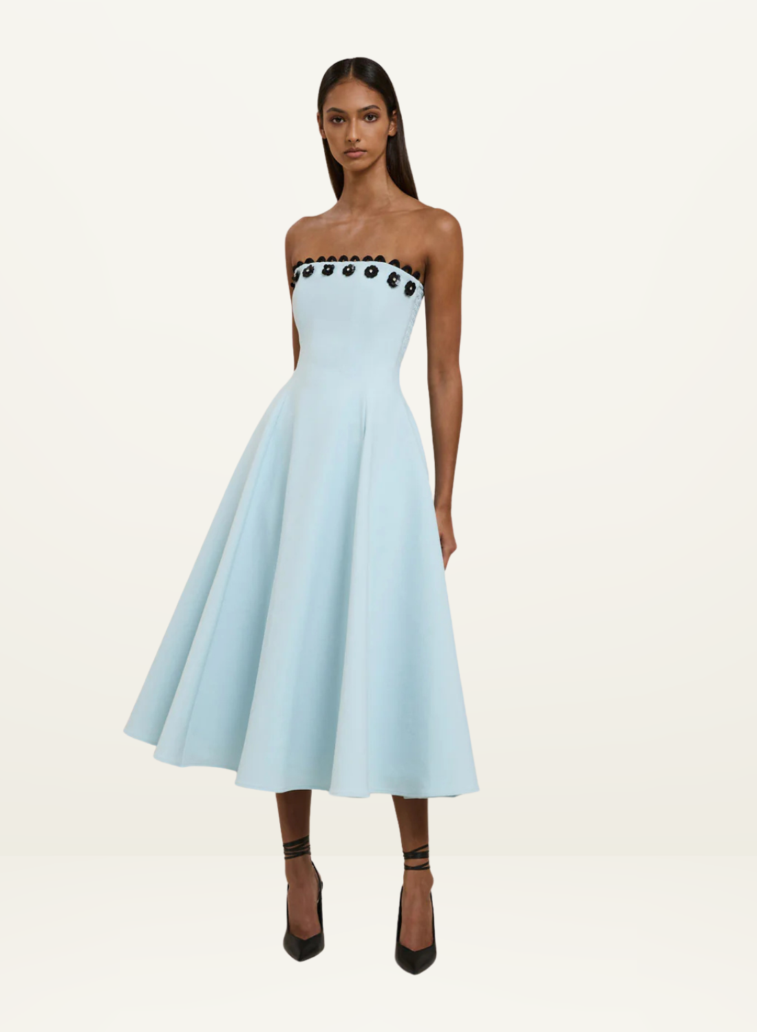 By Johnny Oceana Strapless Dress in Blue Black // LAST ONE - SIZE 16
