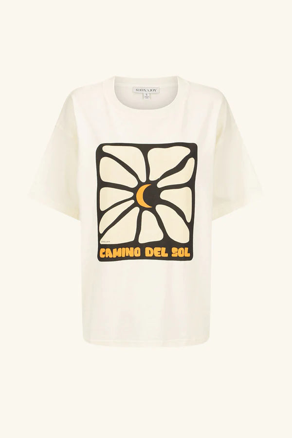 Camino Boyfriend Oversized T Shirt CREAM Shona Joy-Shona Joy-Frolic Girls