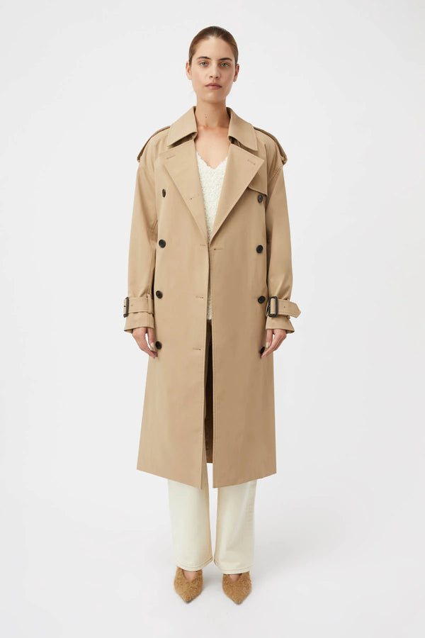 Evans Mid Length Trench Coat SAND Camilla and Marc-Camilla and Marc-Frolic Girls