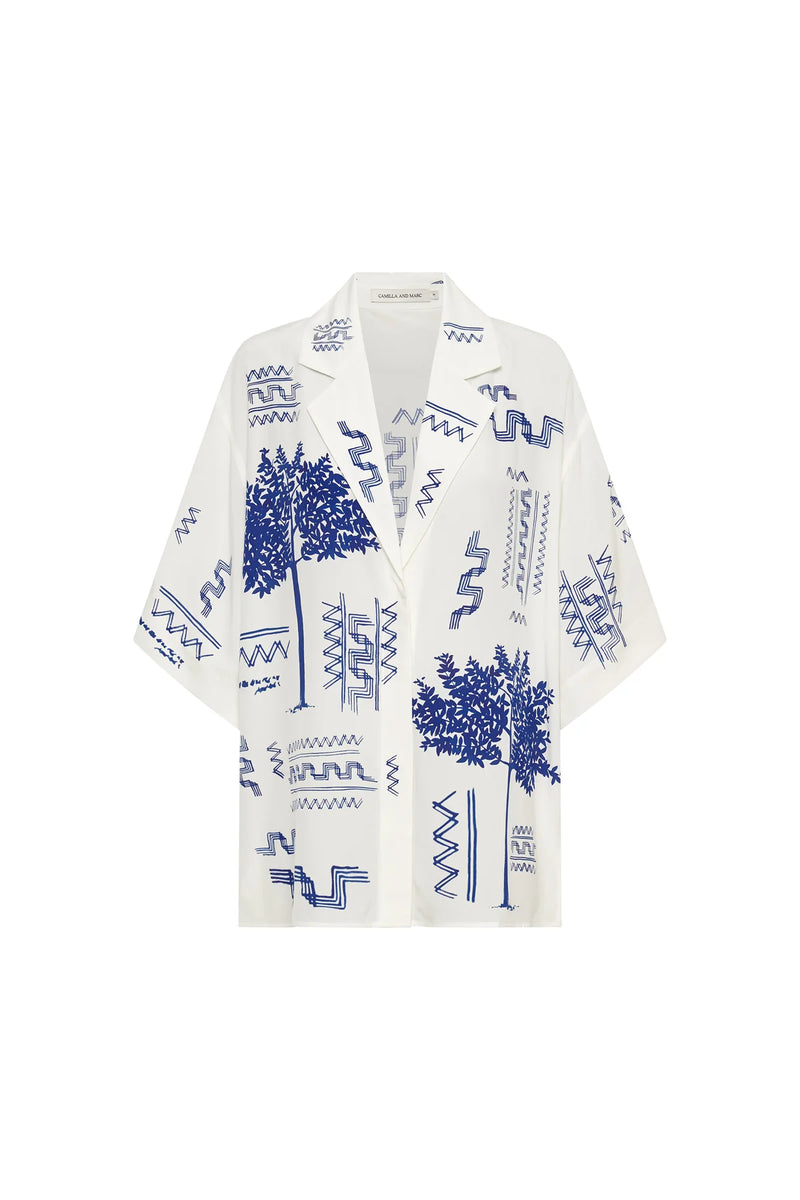 Cassia Shirt BLUE PRINT Camilla and Marc-Camilla and Marc-Frolic Girls