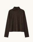 Camilla and Marc Bessette Long Sleeve Top in Espresso