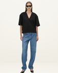 Camilla and Marc Canova V Neck Tee in Black