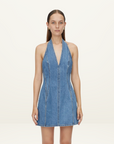 Camilla and Marc Cascadia Denim Mini Dress in Classic Blue