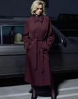 Camilla and Marc Dia Trench Coat in Burgundy