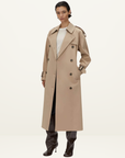 Camilla and Marc Evans Classic Trench Coat in Sand
