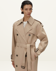 Camilla and Marc Evans Classic Trench Coat in Sand