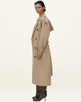 Camilla and Marc Evans Classic Trench Coat in Sand