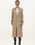 Camilla and Marc Evans Classic Trench Coat in Sand