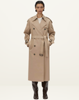 Camilla and Marc Evans Classic Trench Coat in Sand