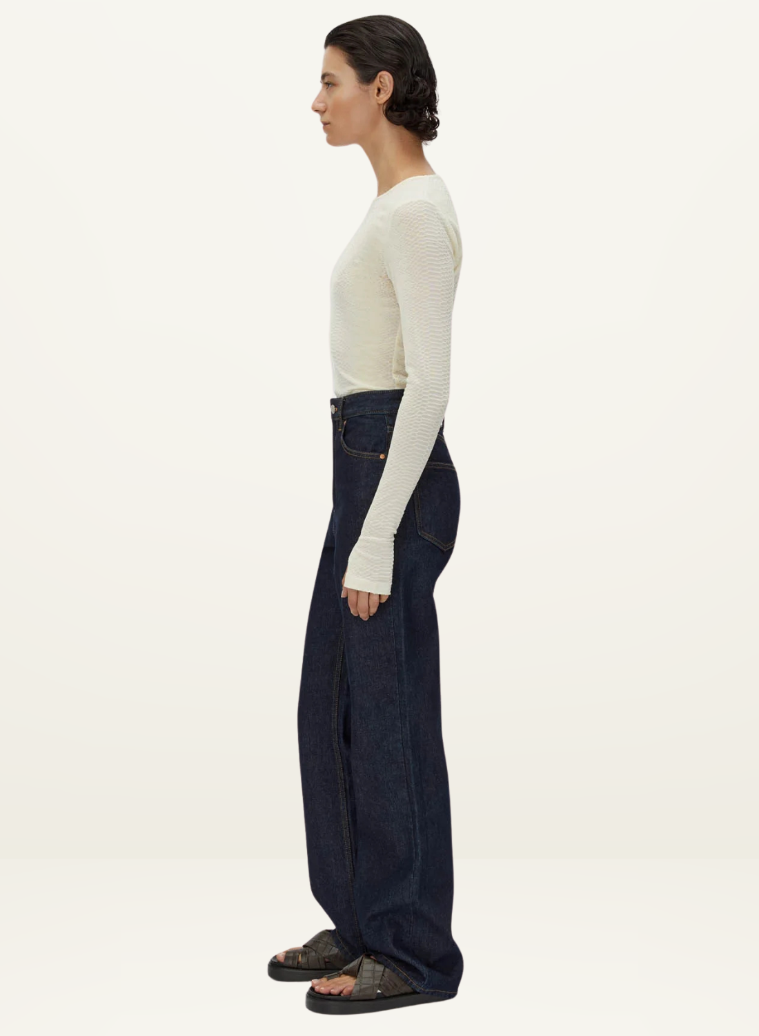 Camilla and Marc Figue Long Sleeve Top in IVORY