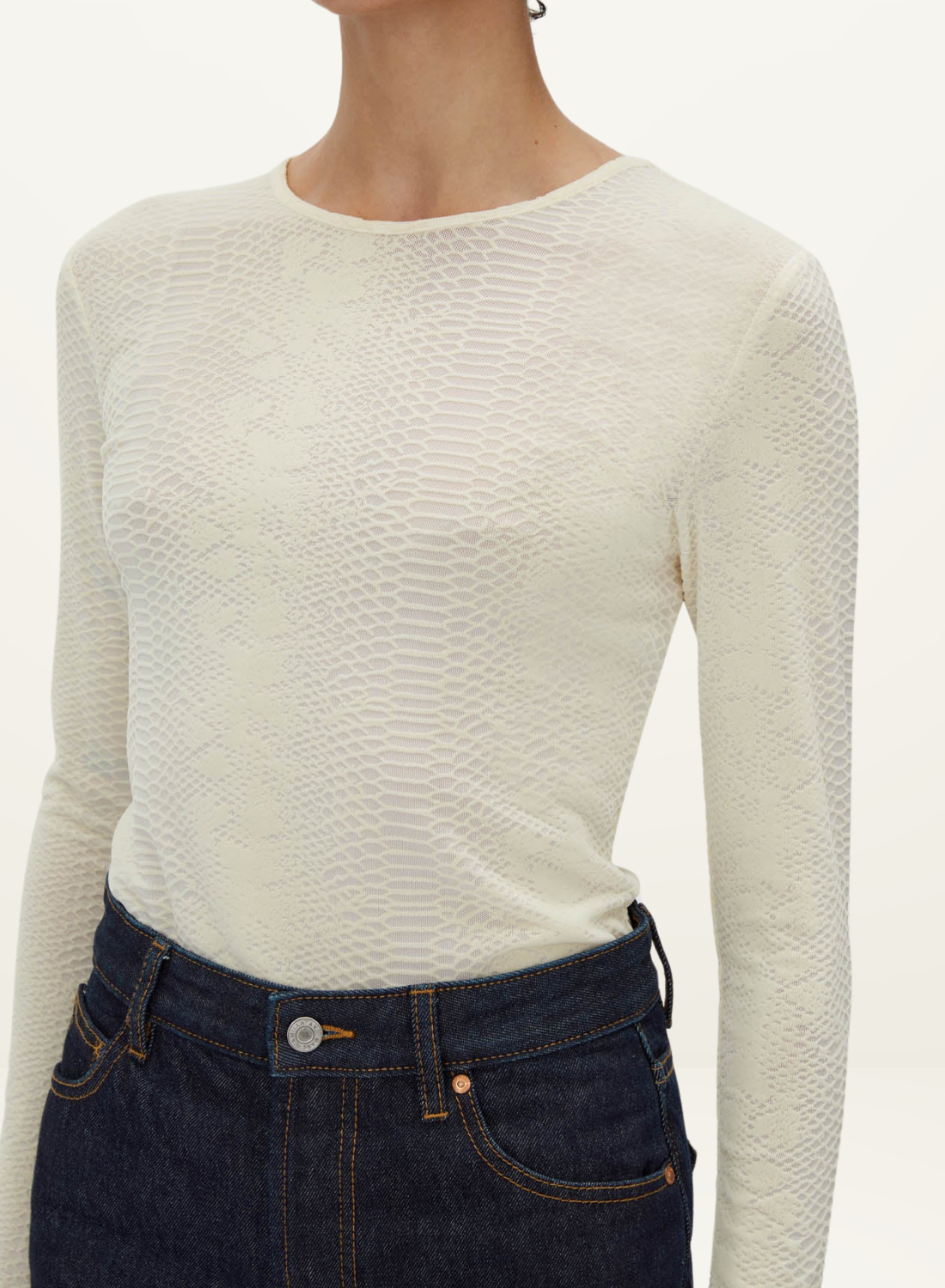 Camilla and Marc Figue Long Sleeve Top in IVORY