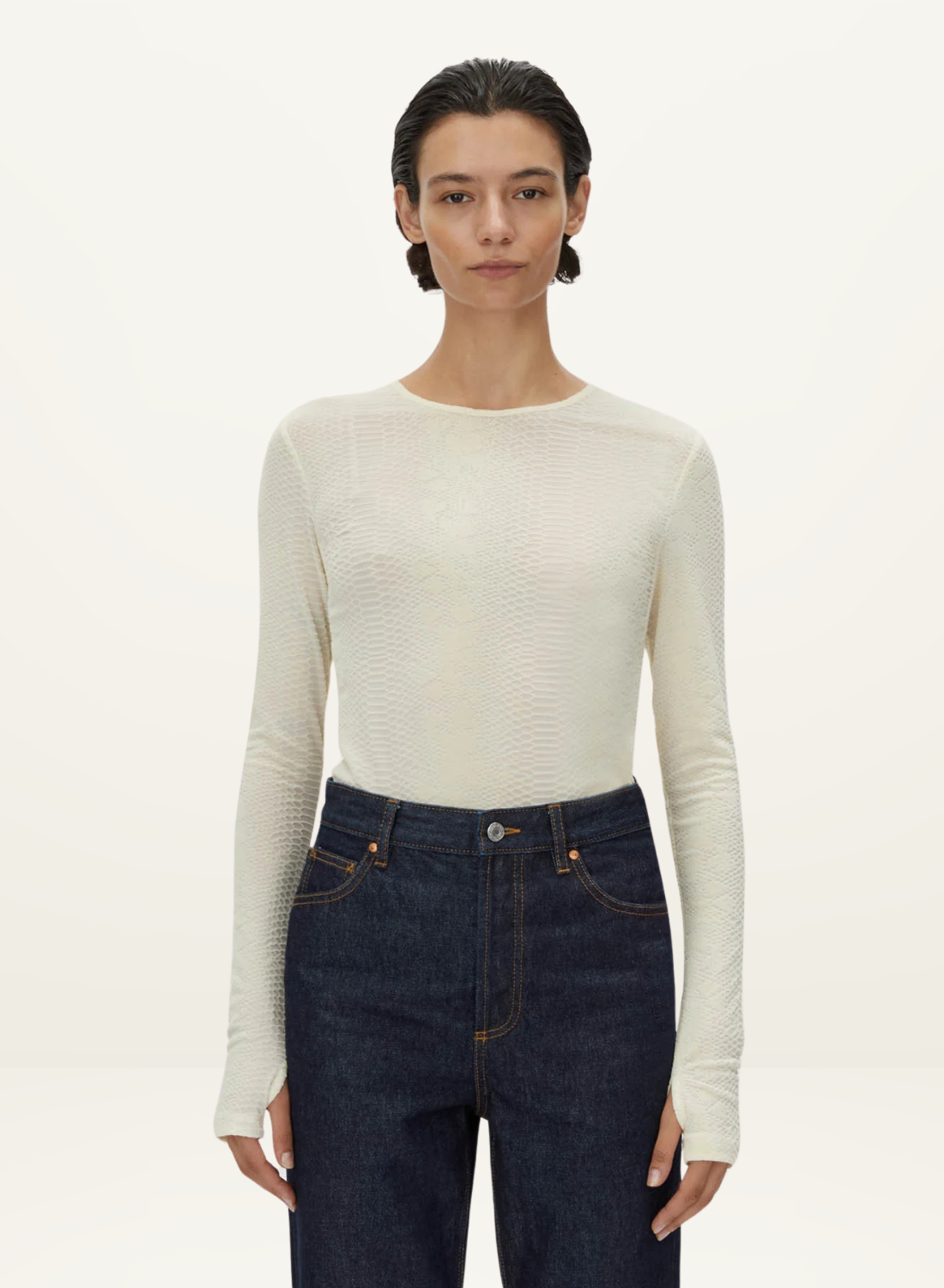 Camilla and Marc Figue Long Sleeve Top in IVORY