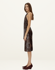 Camilla and Marc Hedione Sequin Skirt in Mocha Brown
