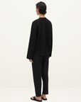 Camilla and Marc Lyndon Crew Knit Sweater in Black // LAST ONE - SIZE S