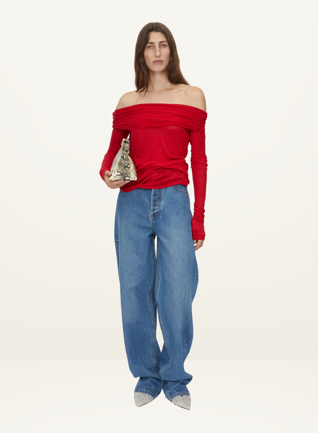 Camilla and Marc Marjorie Top in Ruby Red