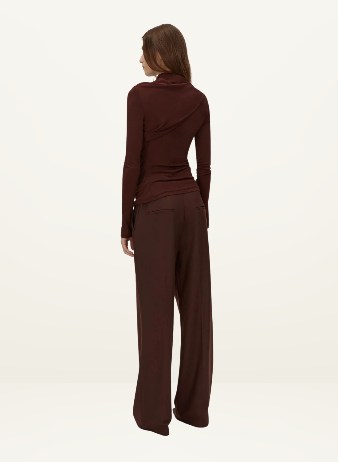 Camilla and Marc Mia Long Sleeve Top in ALMANDINE
