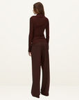 Camilla and Marc Mia Long Sleeve Top in ALMANDINE