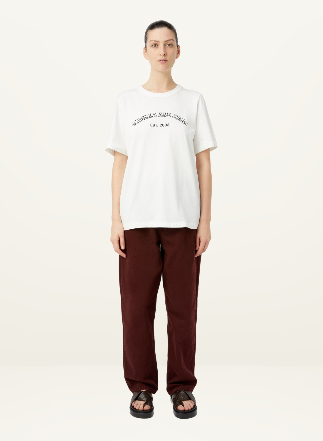 Camilla and Marc Odessa Graphic Tee in SOFT WHITE
