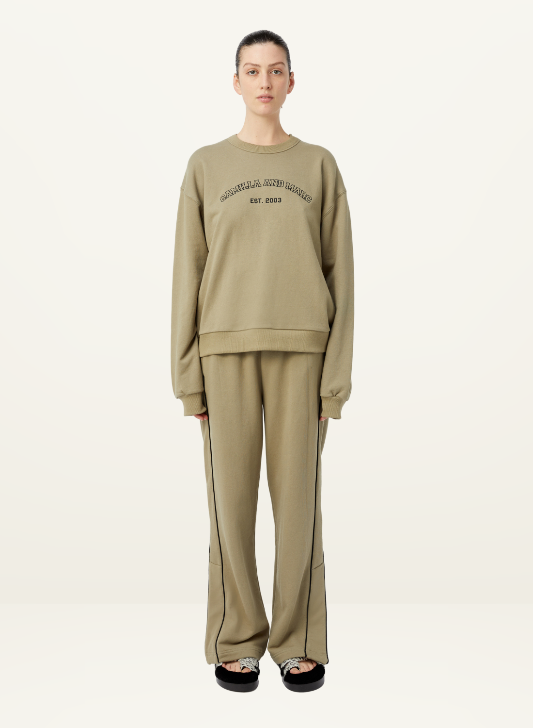 Camilla and Marc Odessa Graphic Crew in SEA GRASS
