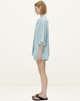 Camilla and Marc Ottilie 2.0 Short Sleeve Shirt in Soft Blue // LAST SIZE 10