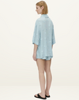 Camilla and Marc Ottilie 2.0 Short Sleeve Shirt in Soft Blue // LAST SIZE 10