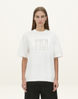 Camilla and Marc Patina Monogram Tee in Soft White