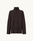 Camilla and Marc Romeo Funnel Neck Sweater in CHOCOLATE